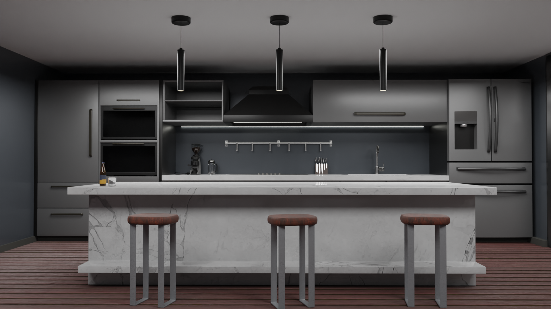 Kitchen interior design preview image 2